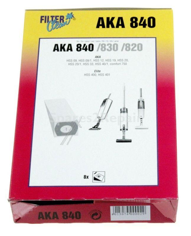 Filterclean Vacuum Cleaner Bags - Aka840 000003-k Paper Dust Bag X8