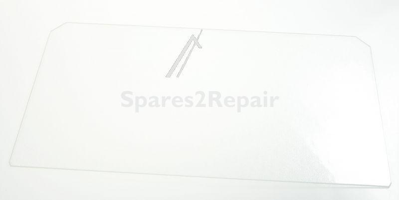 Vegetable Drawer Cover - C00174909 482000083017 Crisper Glass L70 Mt45 602x313x4 [Whirlpool Indesit]
