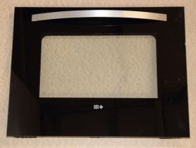 Oven outer Door - 20843696 Outer Glass Assembly (b-in Flat Black) [Vestel]