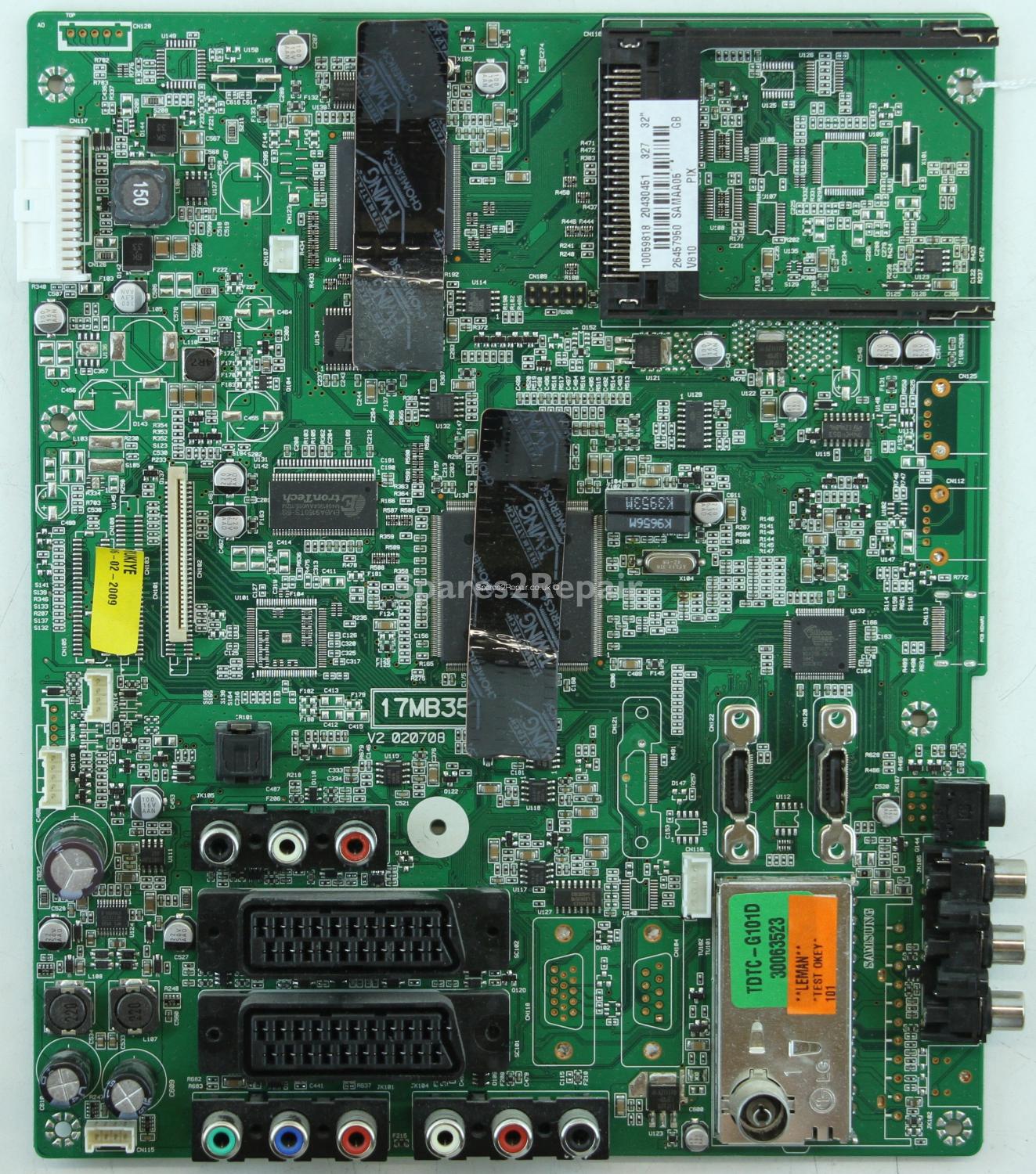 Acoustic Solutions LCD32761HDF - Main AV - 20430451 - 17MB35-1 V2 - 020708