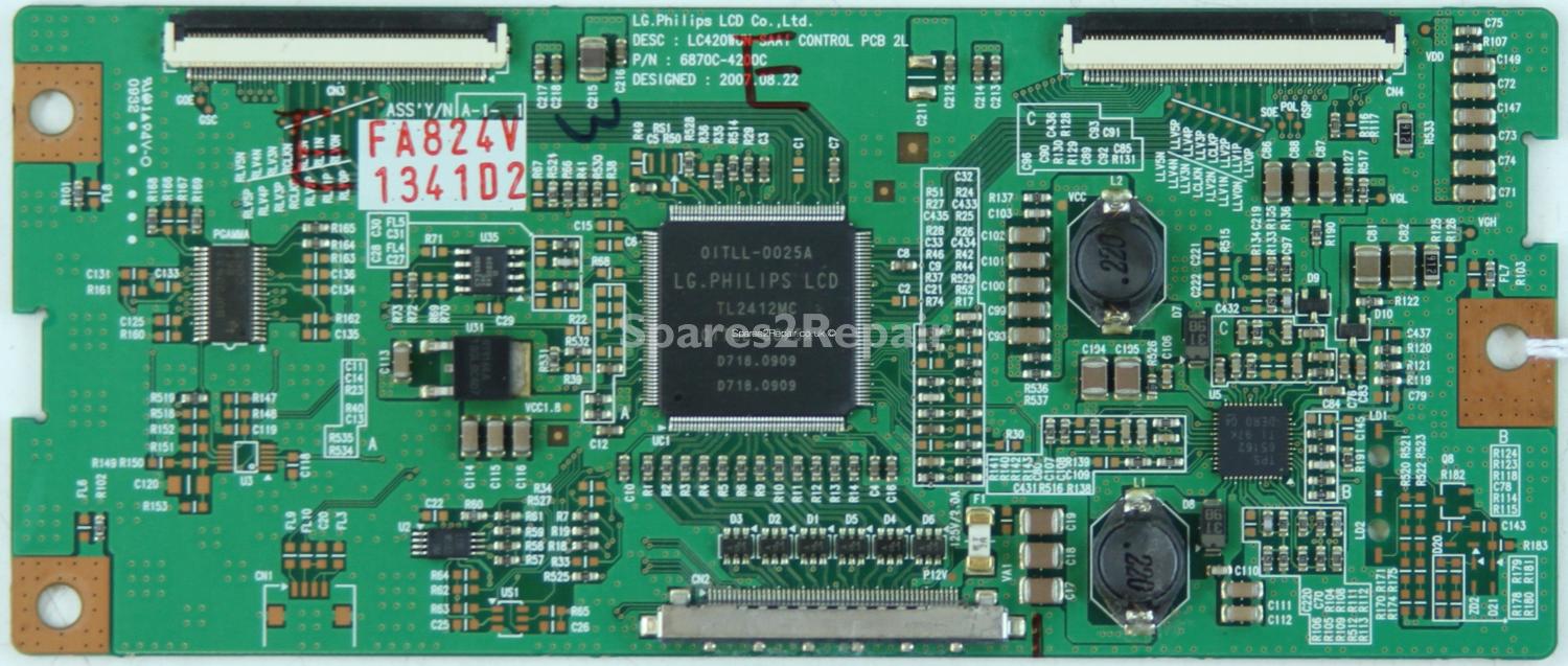 Baird CN47 - LVDS - 6871L-1341D - 6870C-4200C - LC420WUN-SAA1 CONTROL PCD 2L