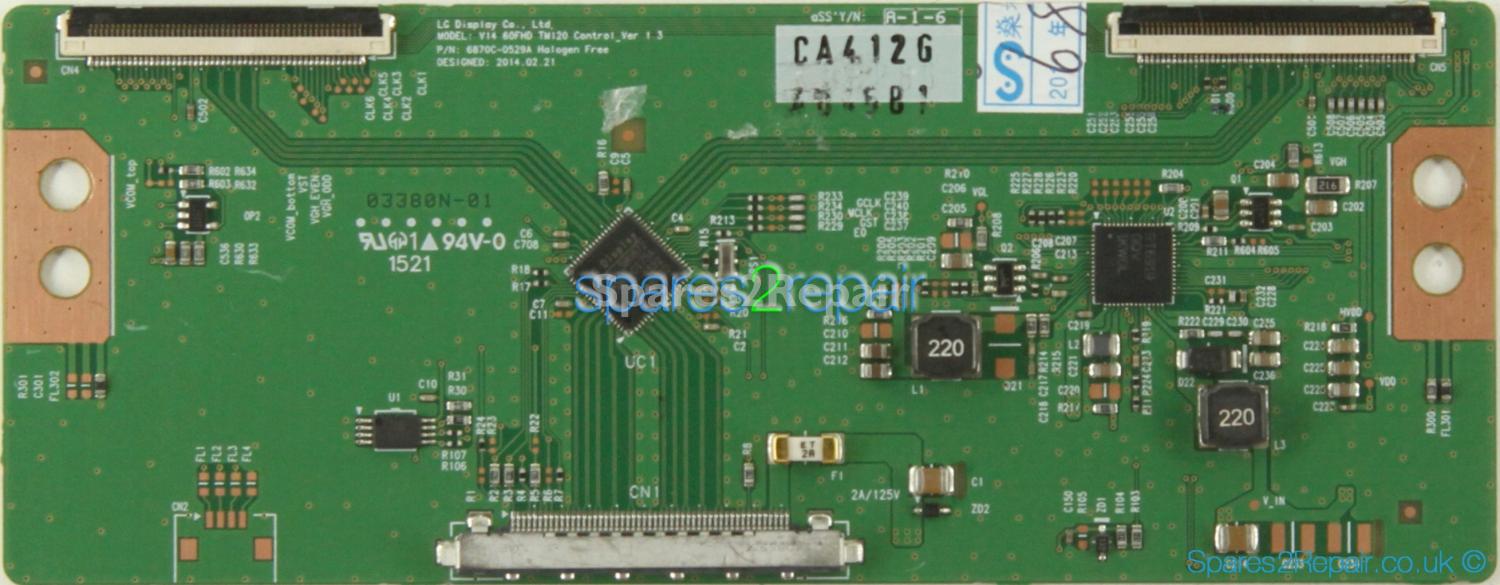 Baird TI6509DLEDBH - T-Con - 6871L-4045B - 6870C-0529A - V14 60FHD TM120 Control_Ver 1.3