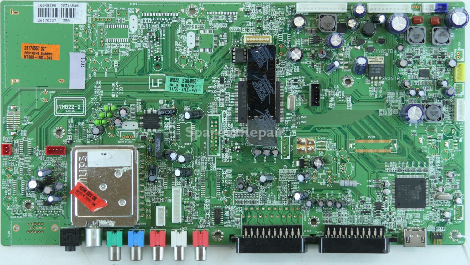 Bush LCD32TV022HD - Main AV - 20316545 - 17MB22-2 - 021106