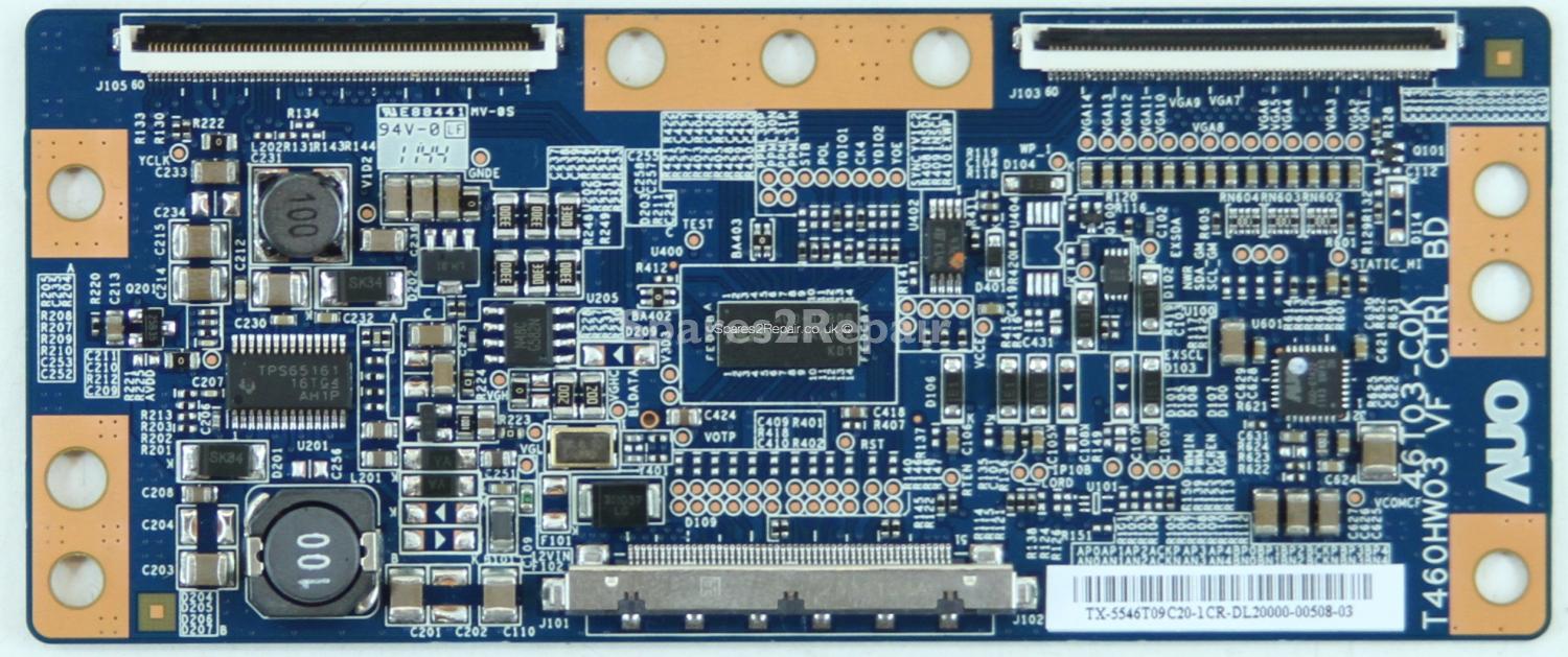 Bush LE-46GL12E - T-Con - 55.46T09.C20 - T460HW03 VF CTRL BD - 46T03-C0K