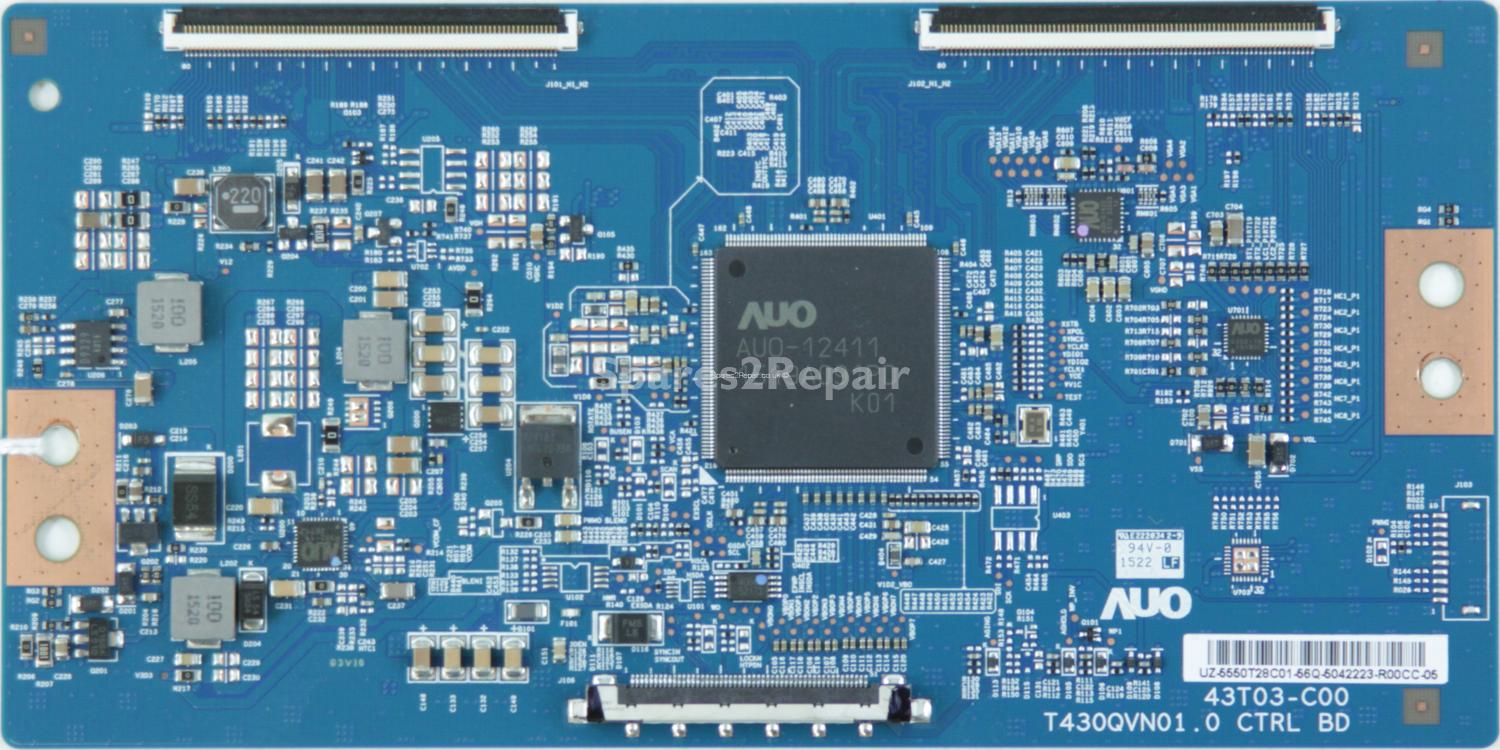 Bush LE-50GY15-M1 - T-Con - 55.50T28.C01 - 43T03-C00 - T430QVN01.0 CTRL BD