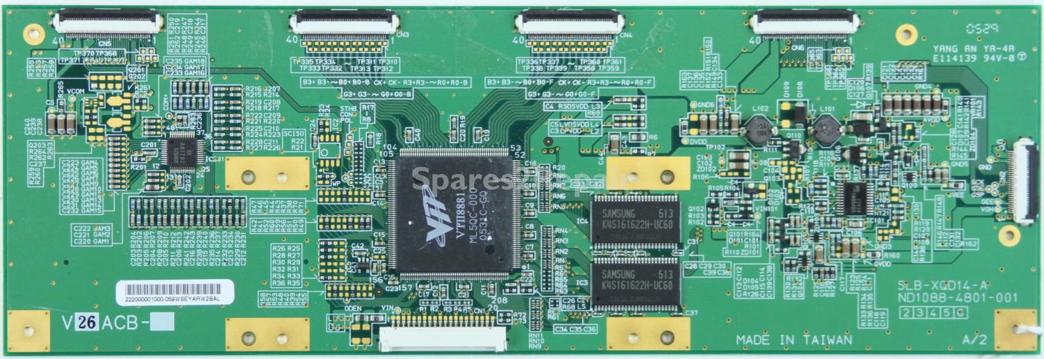 Dual DLCD2602 - LVDS - SLB-XQD14-A - ND1088-4801-001 - V26ACB