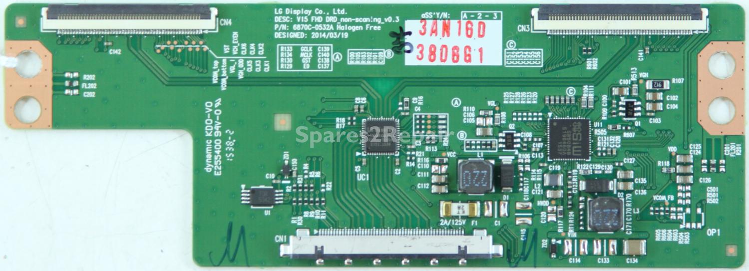 Hitachi 43LF540V - T-Con - 6871L-3806G - 6870C-0532A - V15 FHD DRD_non-scaning_v0.3