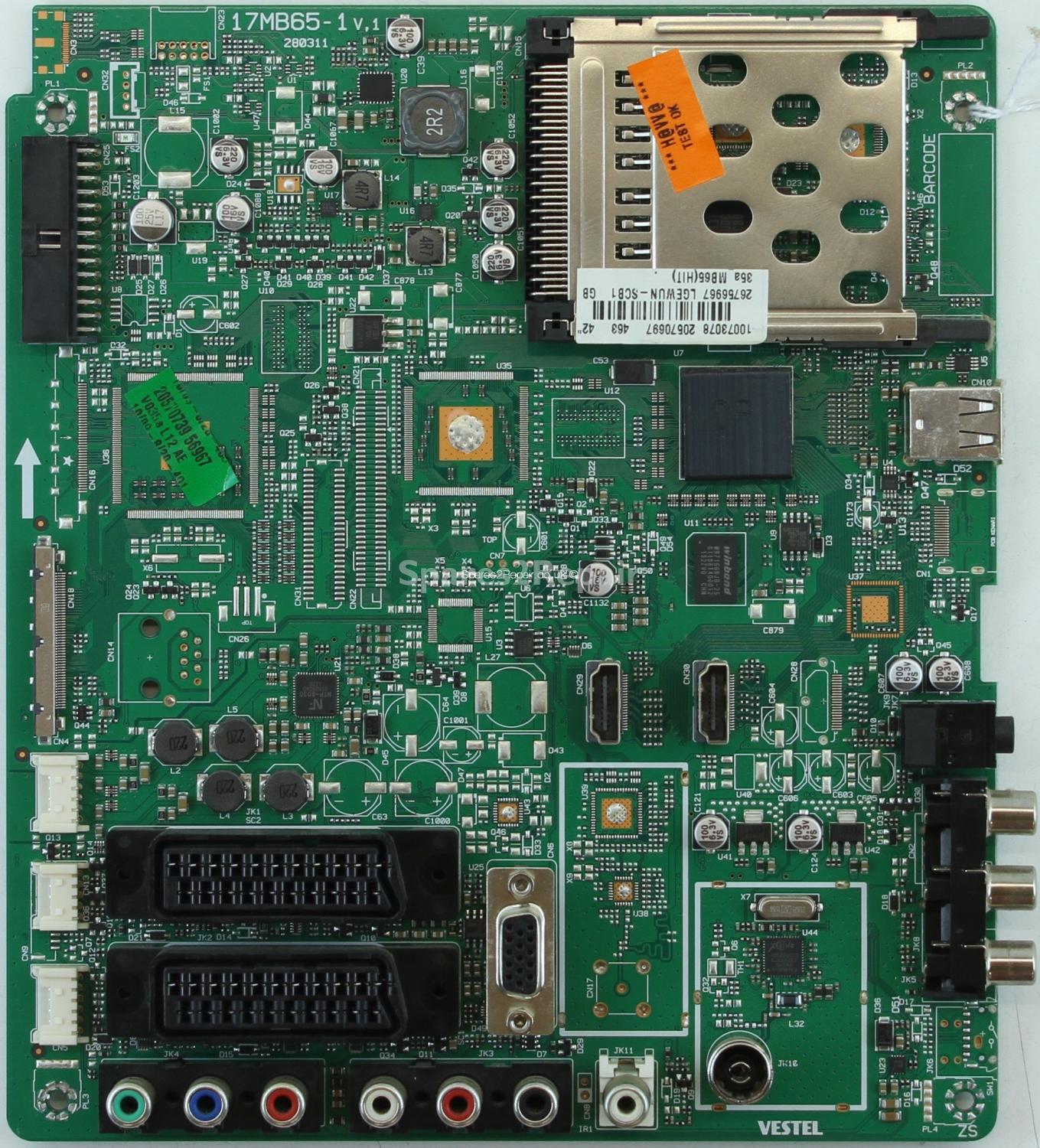 Hitachi L42VK04U - Main AV - 20570697 - 17MB65-1 V.1 - 280311