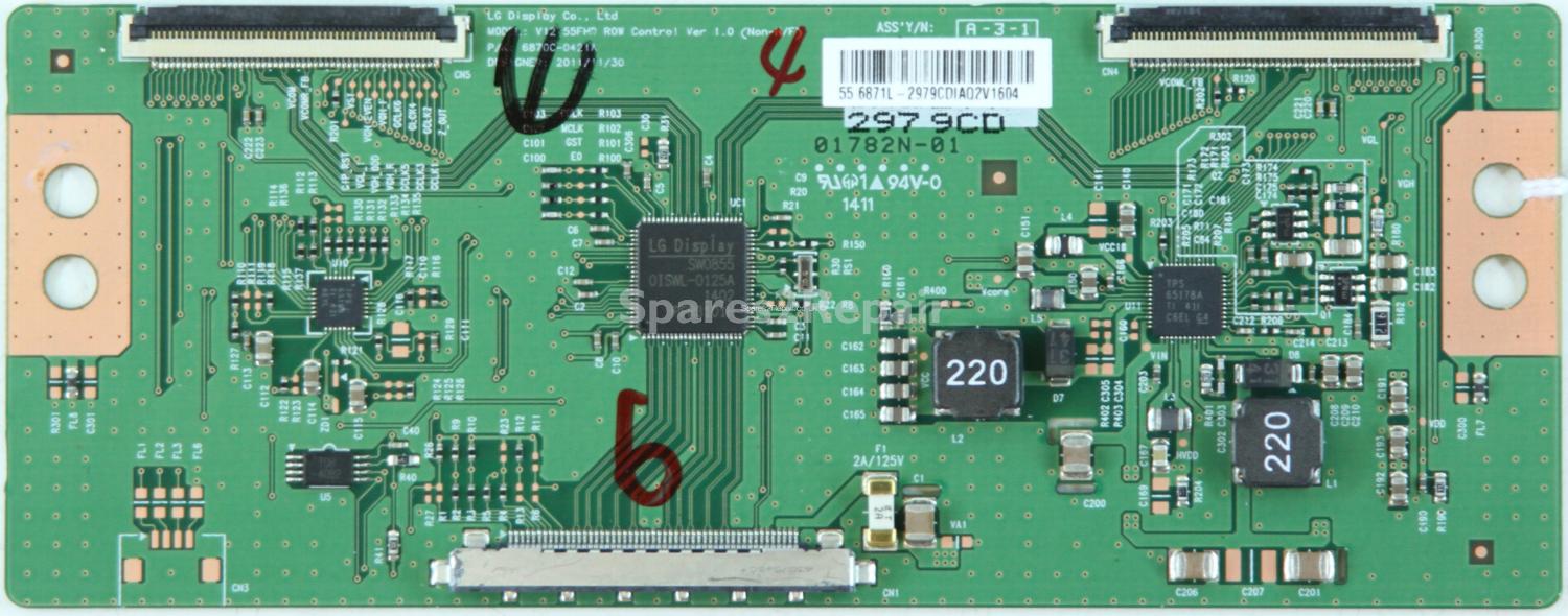 LG 55LA620V - T-Con - 6871L-2979C - 6870-0421A - V12 55FHD ROW Control Ver 1.0