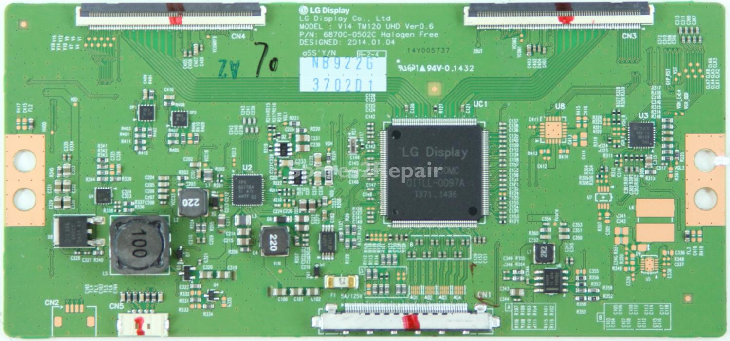 LG 49UB850V-ZD - T-Con - 6871L-3702D - 6870C-0502C - V14 TM120 UHD Ver0.6