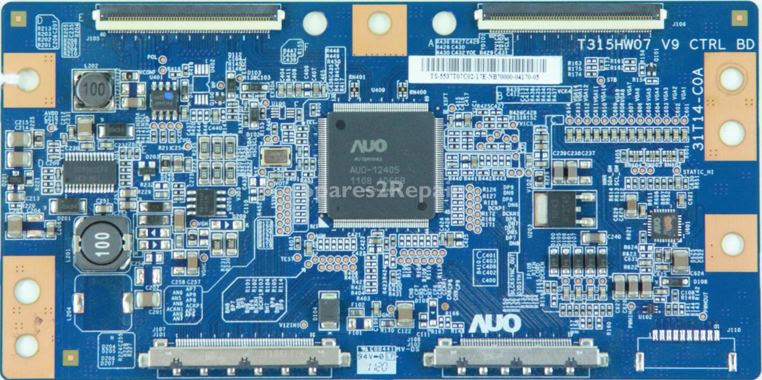 LG 37LV450U - T-Con - 55.37T07.C02 - 31T14-C0A - T315HW07 V9 CTRL BD