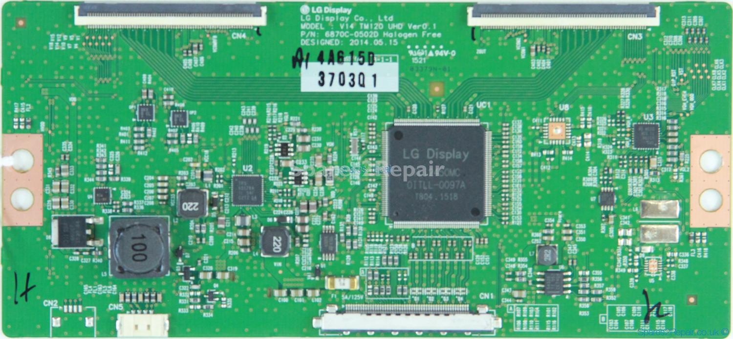 LG 55UB820V-ZH -T-Con - 6871L-3703Q - 6870C-0502D - V14 TM120 UHD Ver0.1