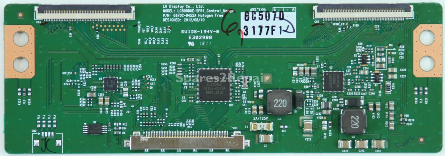 LG 42LN578V - T-Con - 6871L-3177F - 6870C-0452A - LC500DUE-SFR1_Control_Merge