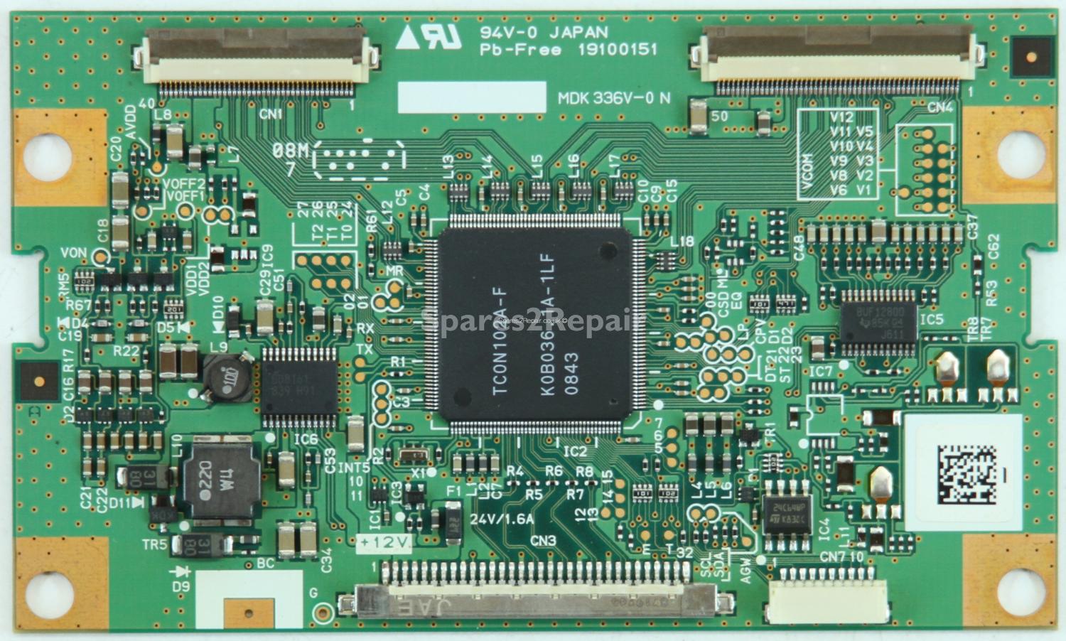 Panasonic TX-L32X10B - T-Con - 19100151 - TCON102A-F