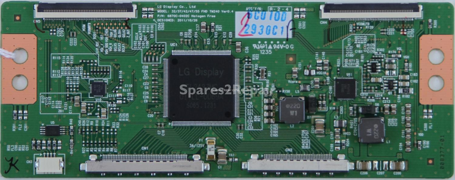 Panasonic TX-L37ET5B - T-Con - 6871L-2930C - 6870C-0402C - 32/37/42/47/55 FHD TM240 Ver 0.4