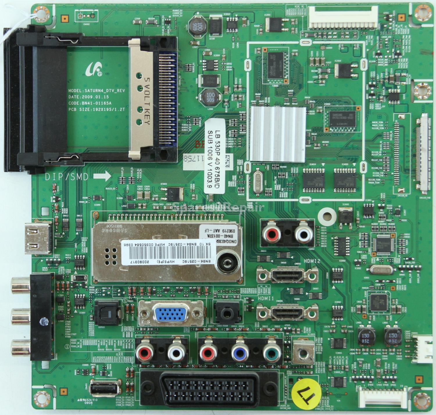 Samsung LE32B530P7W - Main AV - BN94-02519C - BN41-01165A - SATURN4_DTV_REV