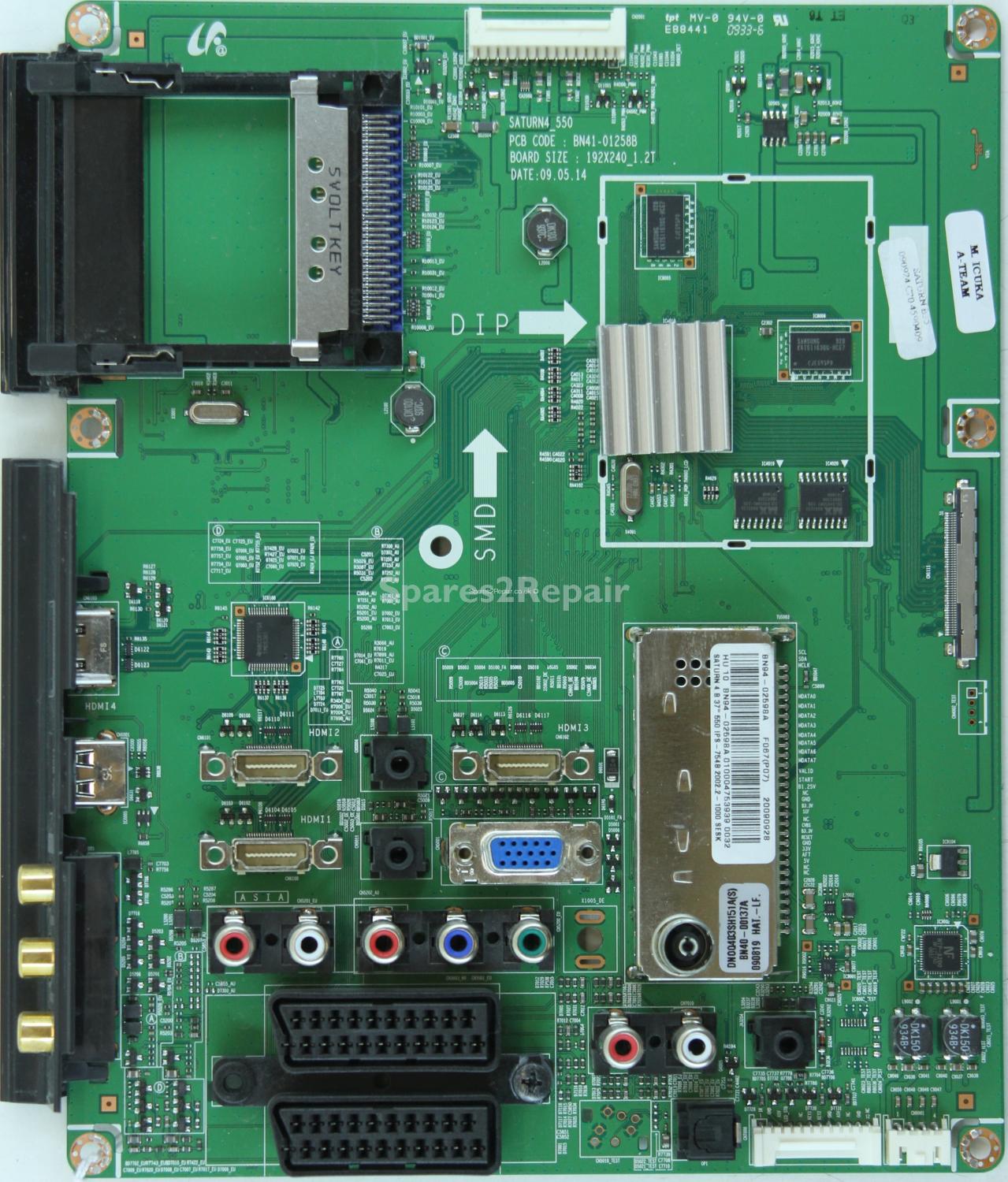 Samsung LE37B554M2W - Main AV - BN94-02598A - BN41-01258B - SATURN4_550