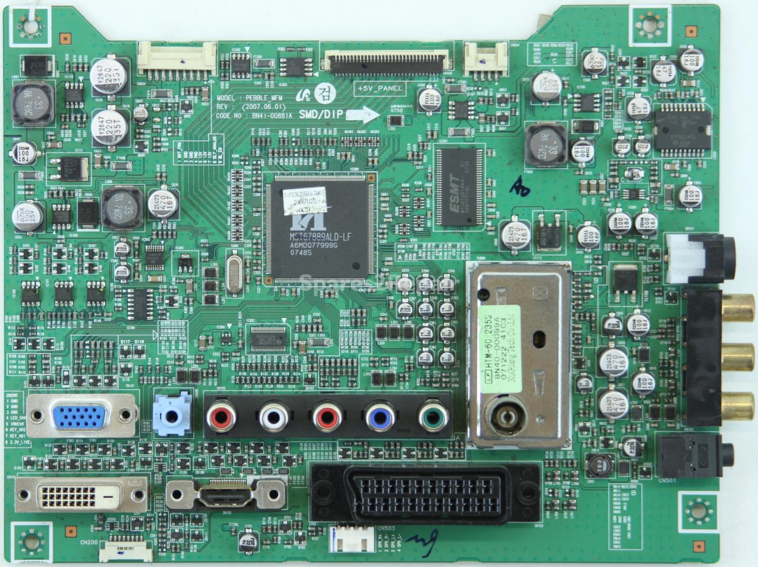 Samsung LS20PMASF - Main AV - BN41-00881A - BN94-01366N - BN91-01653F - BN94-01366H - PEBBLE_MFM