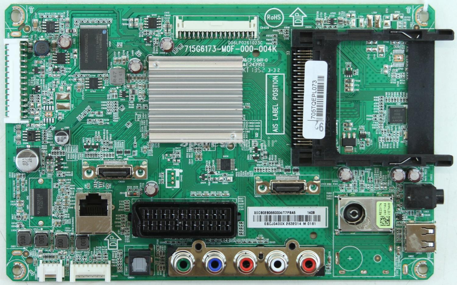 Sharp LC-50LD266K - Main AV - 715G6173-M0F-000-004K - 006LP0261023C