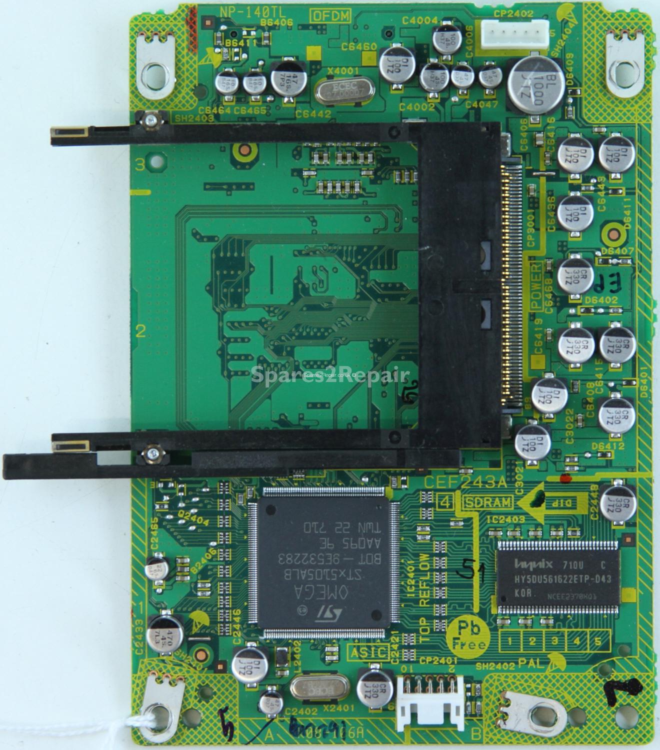 Sharp - LC-26AD5E-BK - Card Reader - CB00C75091 - 1727DH061298 - CEF243A - NP-140TL