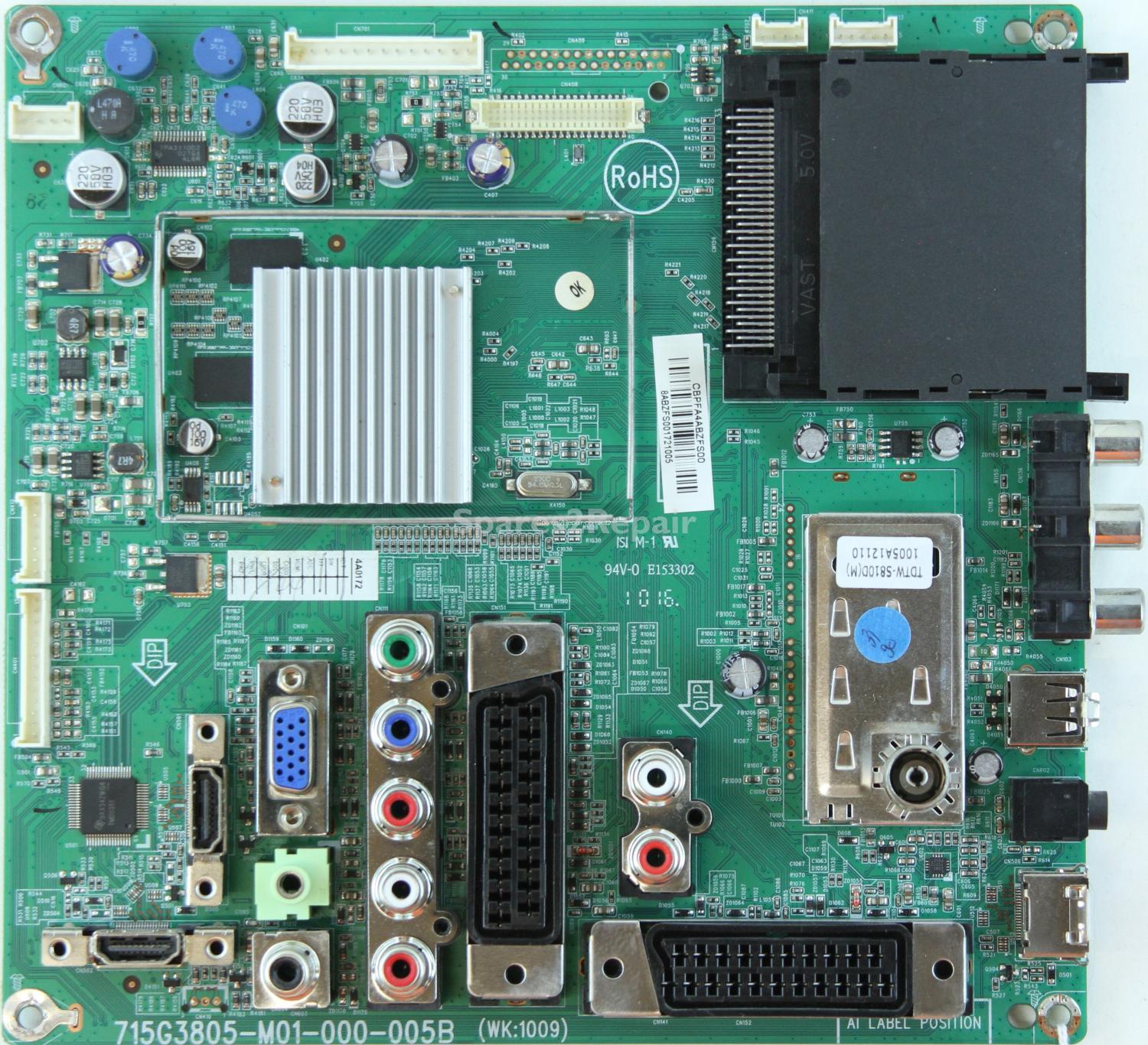 Sharp LC-32LE320E - Main AV - 715G3805-M01-000-005B - CBPFA4ABZFS00