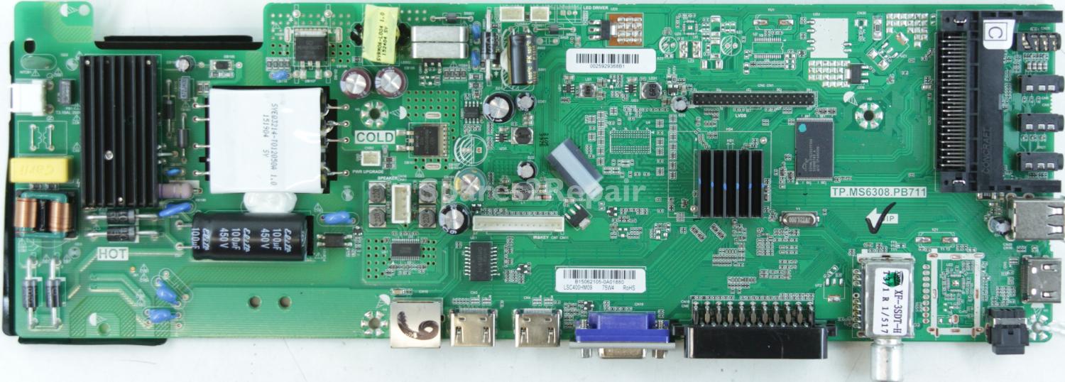 Sharp LC-40CFE5221K - Main Board - 4502416-6 - B15062105 - TP.MS6308.PB711 - LSC400HM09