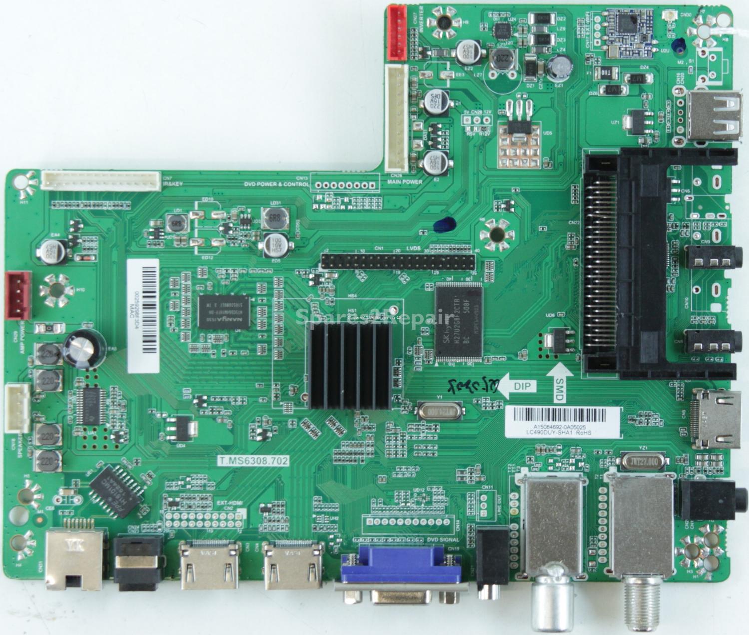 Sharp LC-49CFE6032K - Main AV - T.MS6308.702 - A15084692 - LC490DUY
