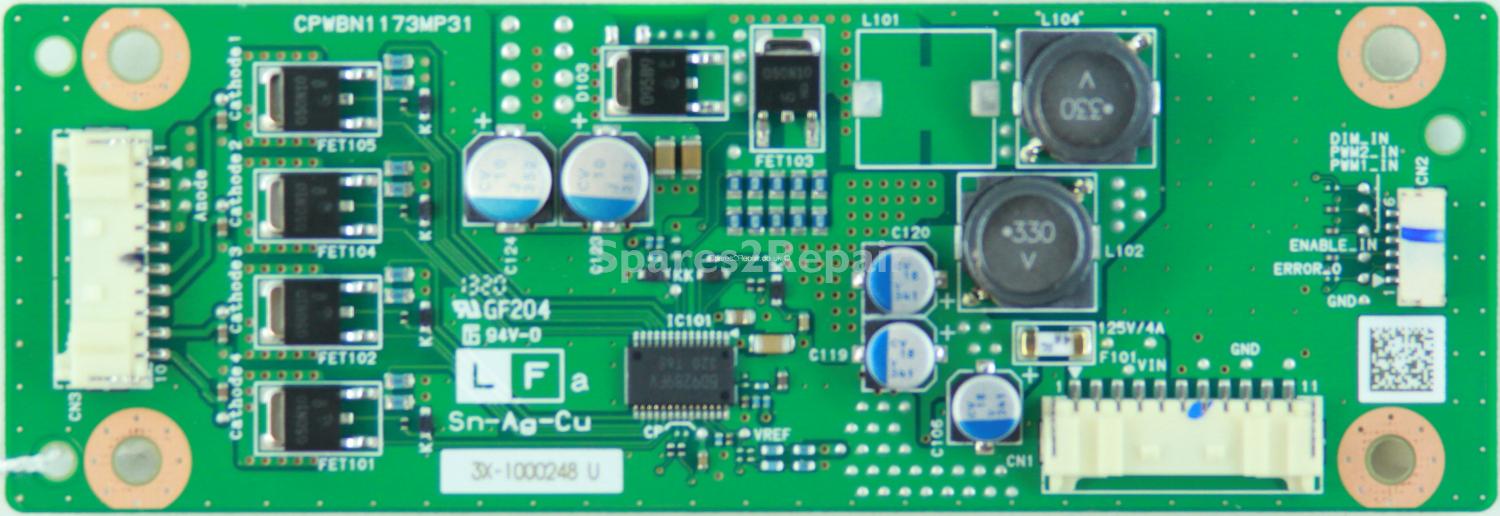 Sharp PN-K321H - LED Driver Board - CPWBN1173MP31