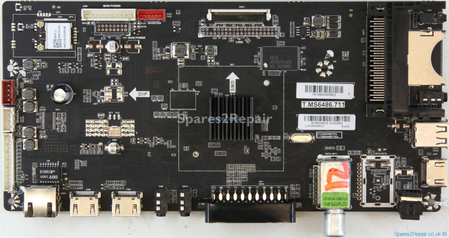 Sharp LC-49CFG6021K - Main AV - B18004958 - T.MS6486.711 - LSC490HN02