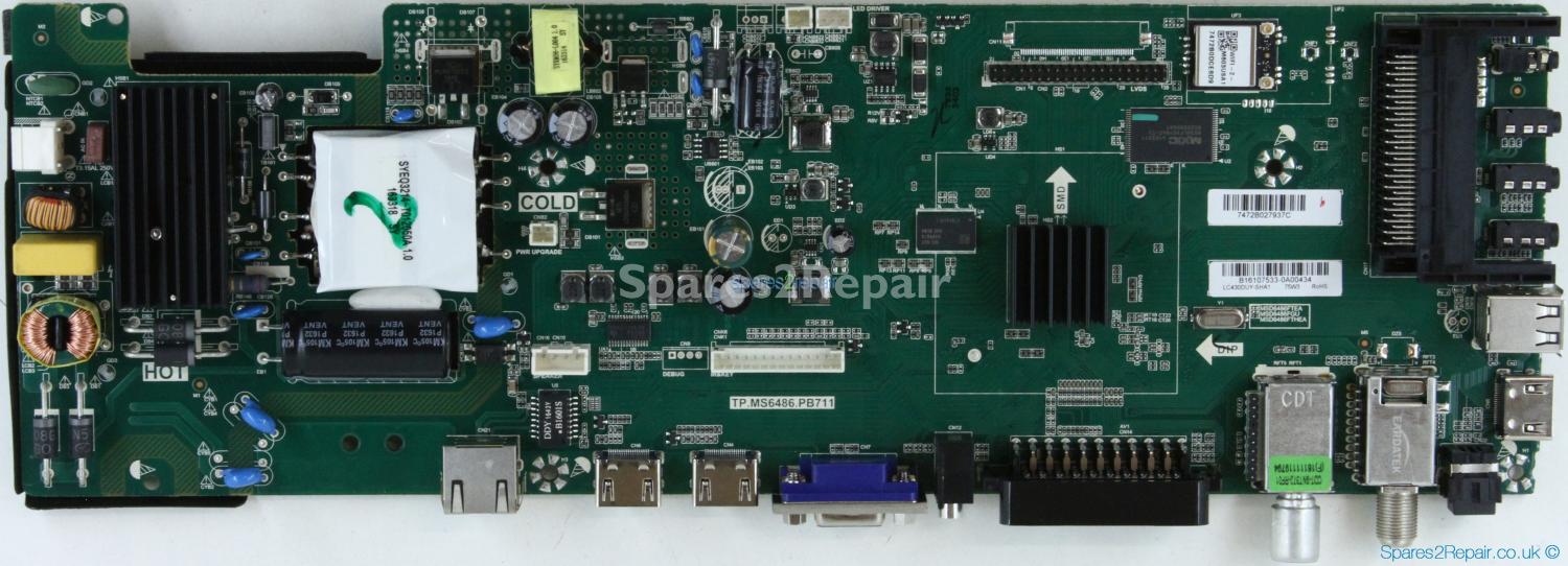 Sharp LC-43CFG6001K - Main AV - TP.MS6486.PB711 - B16107533 - LC430DUY-SHA1 - 18F-3 CVTE