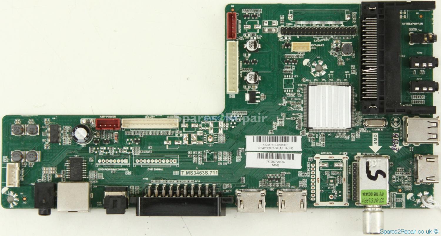 Sharp LC-49CFF5001K - Main AV - T.MS3463S.711 - A17051617 - LC490DUY-SHA1