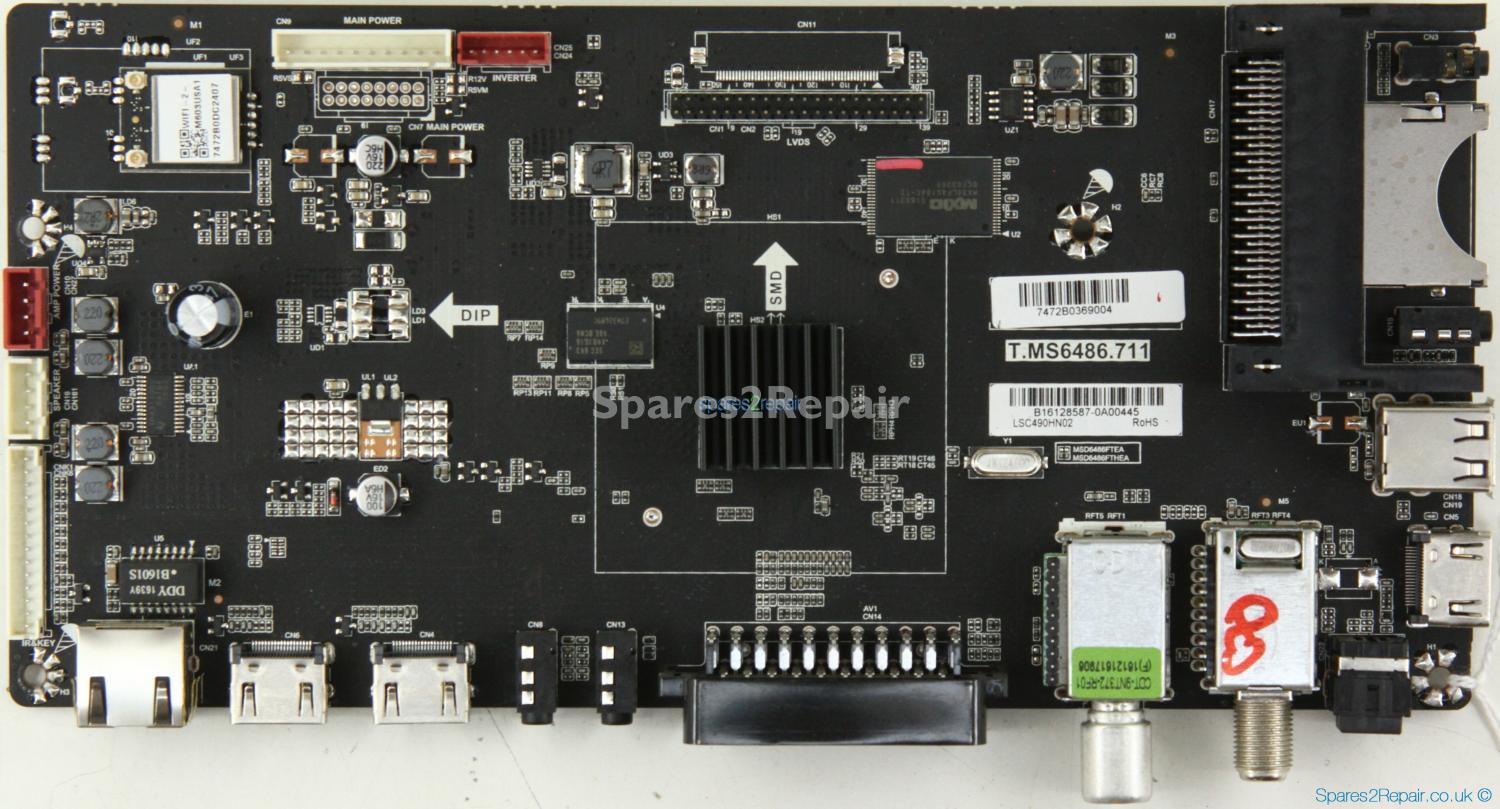 Sharp LC-55CFG6352K - Main AV - B16128587 - T.MS6486.711 - LSC490HN02