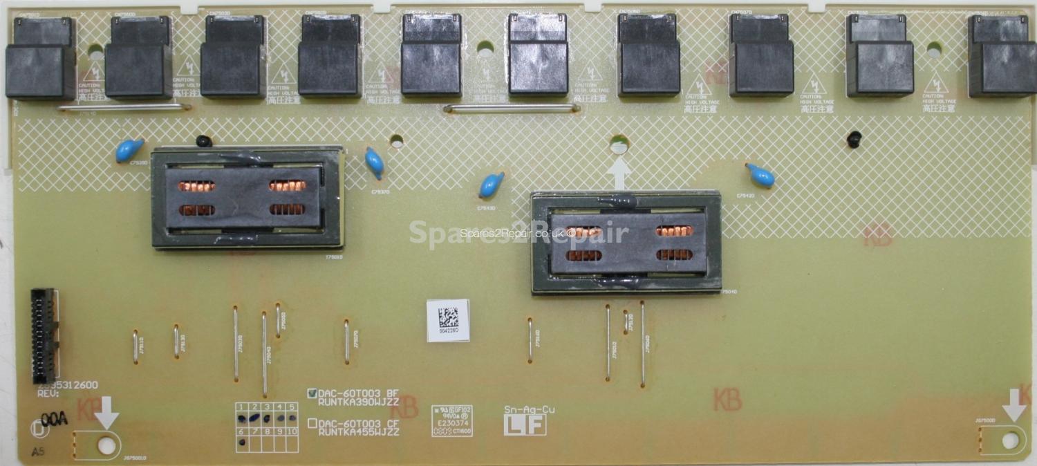 Sharp LC-46X20E - Inverter - DAC-60T003 BF - RUNTKA390WJZZ - 2995312600 - Rev 00A