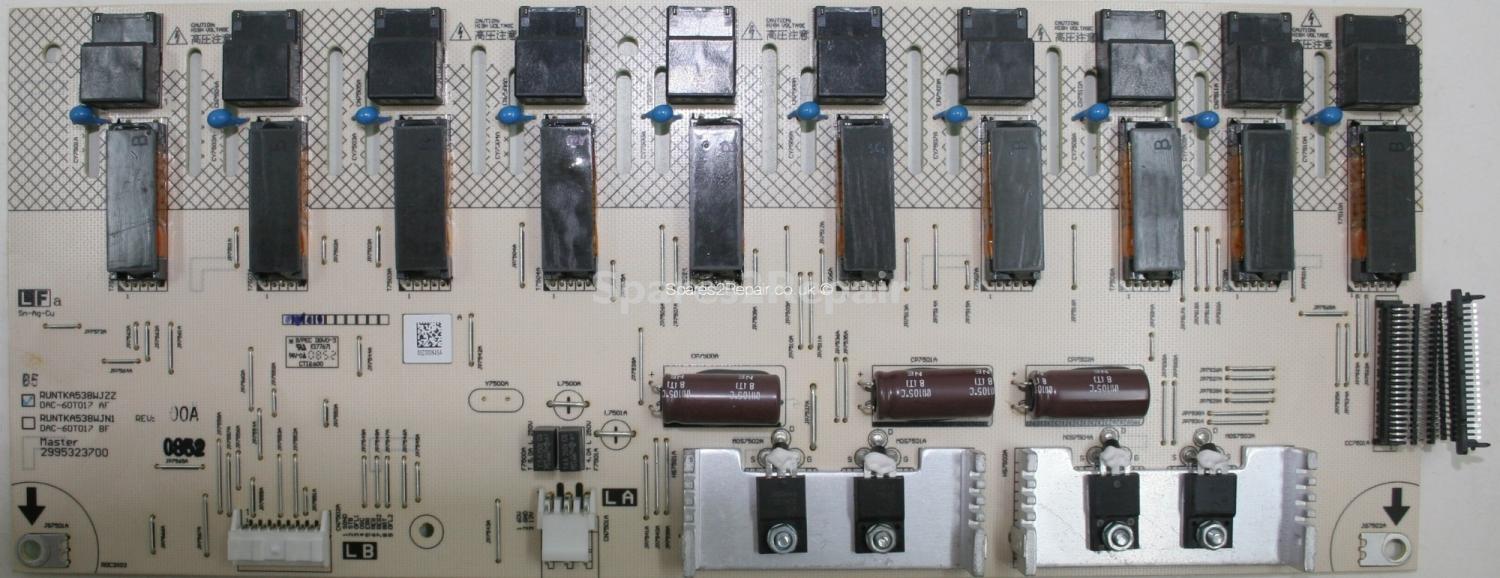 Sharp LC-46DH77E - Inverter - RUNTKA538WJZZ - DAC-60T017 AF - Master