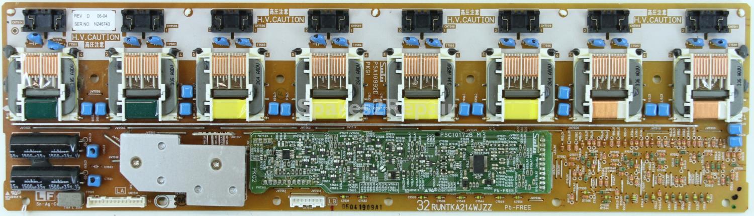 Sharp LC-32GD8EA - Inverter - 32 RUNTKA214WJZZ - REV D - PSC10172B M