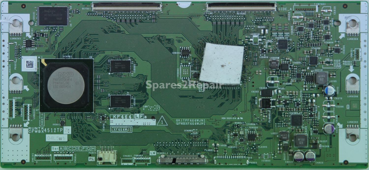 Sharp LC-40LE811E - T-Con - RUNTK4512TP ZC - QKITPF464WJN1 - QPWBXF464WJN1 - KF464 - XF464WJ