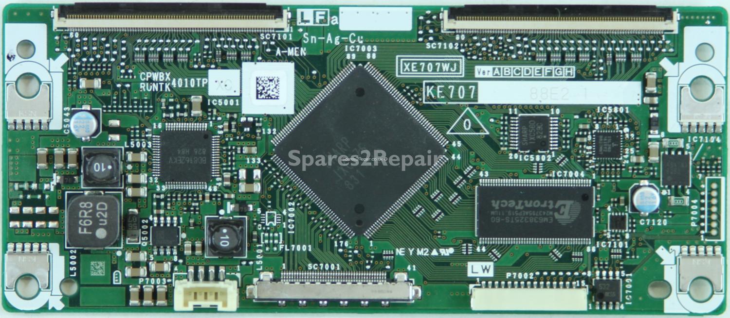 Sharp LC-46D65E - LVDS - XE707WJ - KE707 - CPWBX4010TP XC - RUNTK4010TP XC