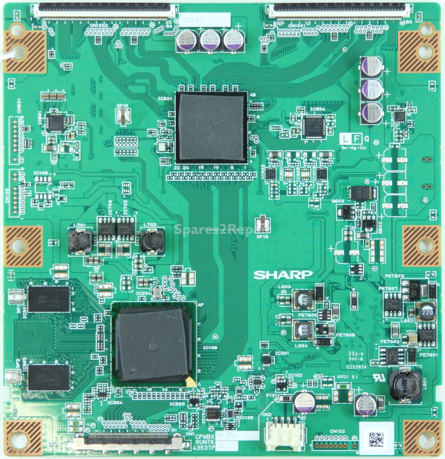 Sony KDL-40NX703 - T-Con - CPWBX4353TP ZD - RUNTK4353TP ZD