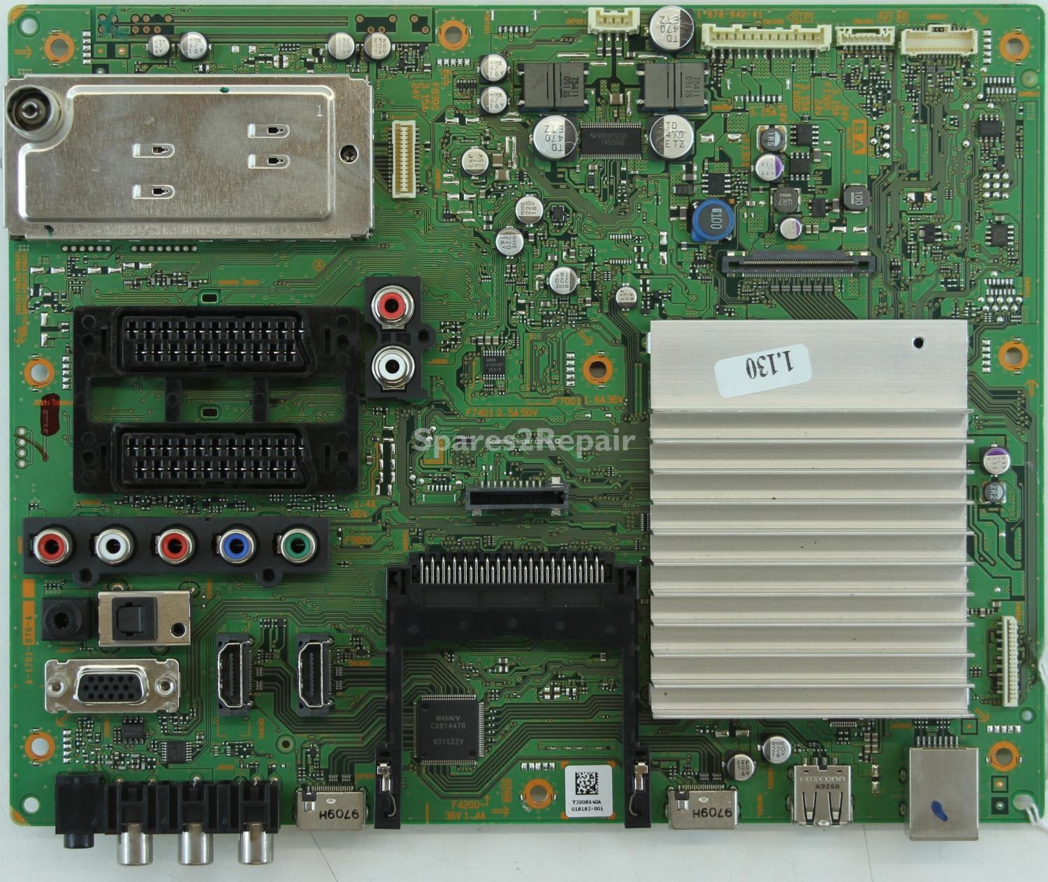 Sony KDL-46W5510 - Main AV - 1-878-942-41 - A-1701-876-A - Y2008640A