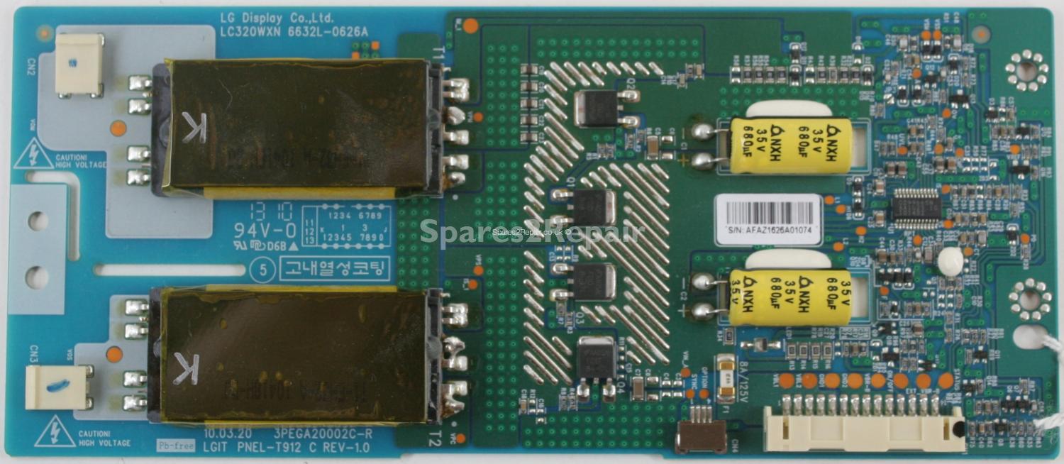 Toshiba 32AV713B1 - Inverter - 6632L-0626A - 3PEGA20002C-R - PNEL-T912 - LC320WXN - REV-1.0