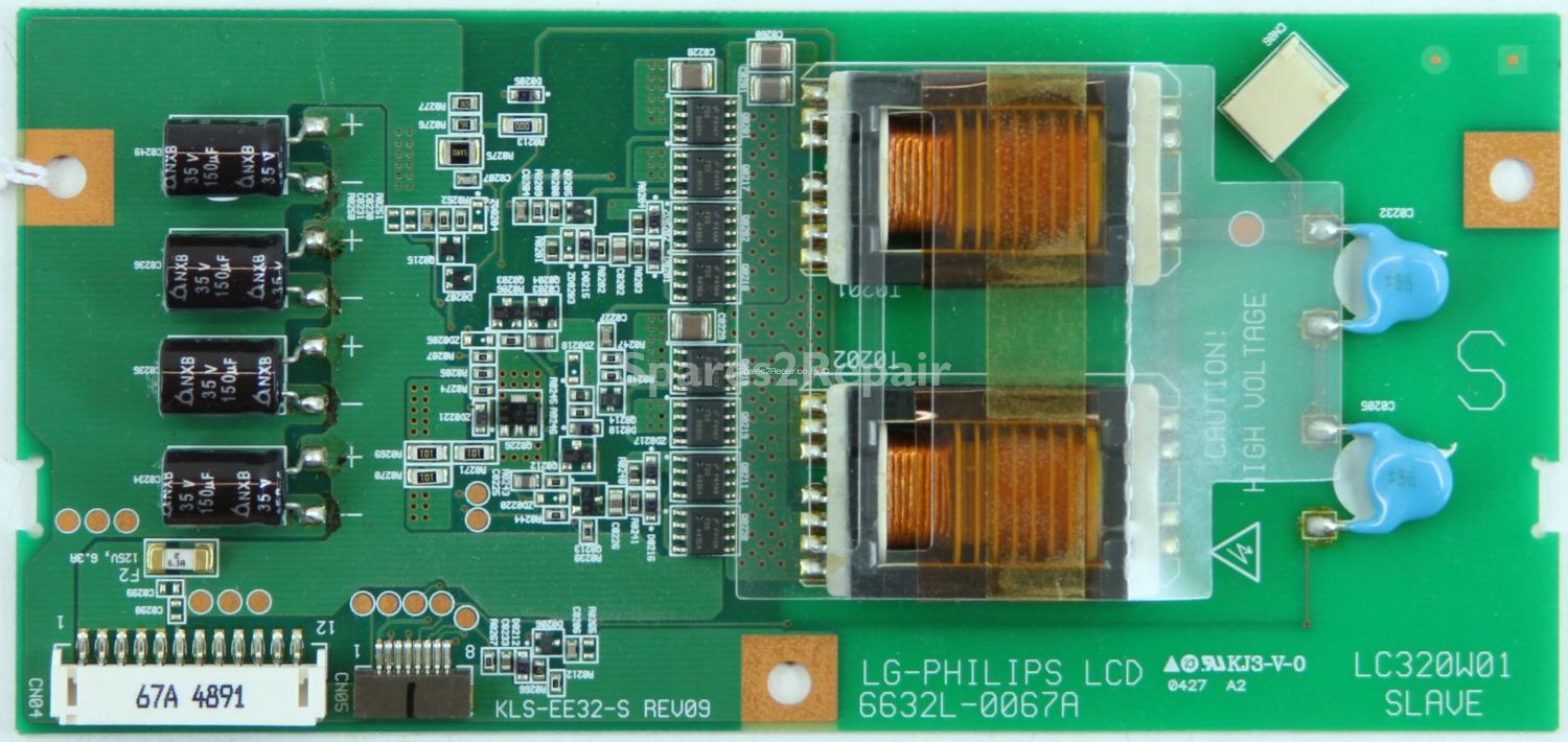 Toshiba 32WL48P - Inverter - 6632L-0067A - KLS-EE32-S REV09 - LC320W01 - SLAVE