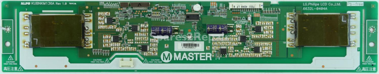 Toshiba 47Z3030D - Inverter - 6632L-0404A - Rev 1.0 - KUBNKM136A - (Master)