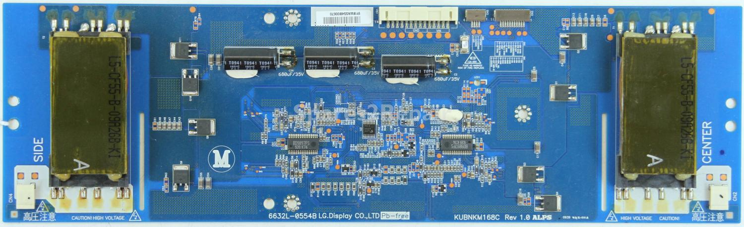 Toshiba 55ZV600E - Inverter - 6632L-0554B - KUBNKM168C Rev 1.0 - Master