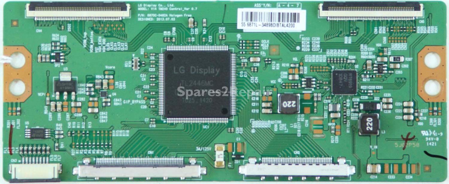 Vizio M552I-B2 - T-Con - 6871L-3489B - 6870C-0482A - V14 TM240 Control_Ver 0.7