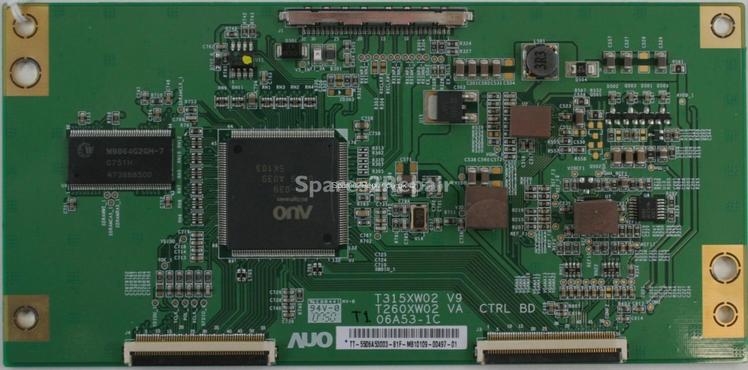 Vistron LTM-3271E - T-Con - 06A53-1C - 55.06A53.003 - T315XW02 V9 - T260XW02 VA CTRL BD